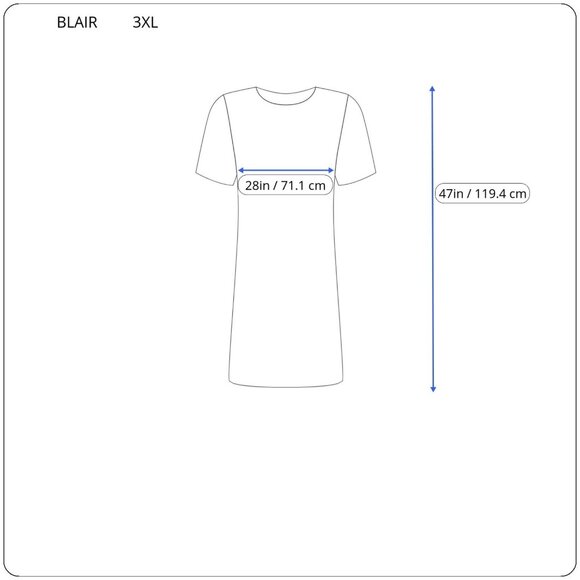 Fourth of July Patriotic Blair Women Dress 3XL Plus Butterfly BLU229E - Picture 2 of 12